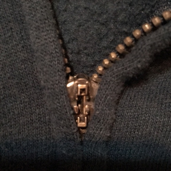 Women's Navy Blue Hoodie Jacket - Picture 4 of 4